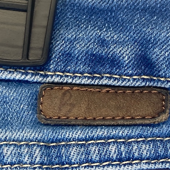 Boden Skinny High Rise Denim Jeans Medium Wash, Women Sz 14R Distressed WC 153 - Picture 6 of 15